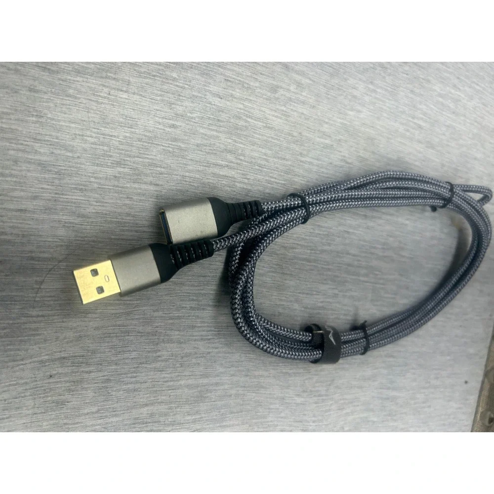 USB 3.0‎ Extension Cable Braided Nylon Male to Female Gray Aluminum Gold Plated